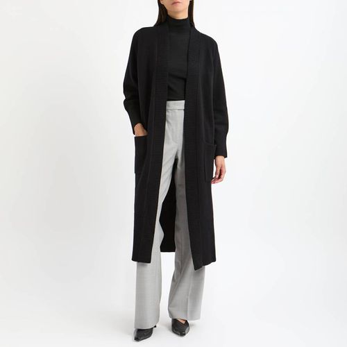 Black Wool Longline Cardigan - NÂ°Â· Eleven - Modalova