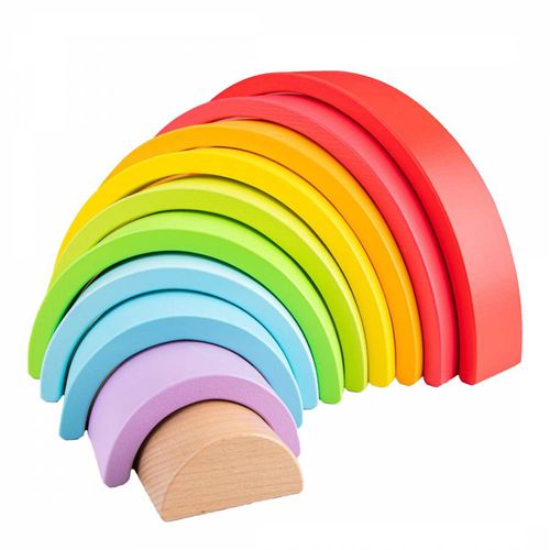 Wooden Rainbow Stacking Toy - New Classic Toys - Modalova