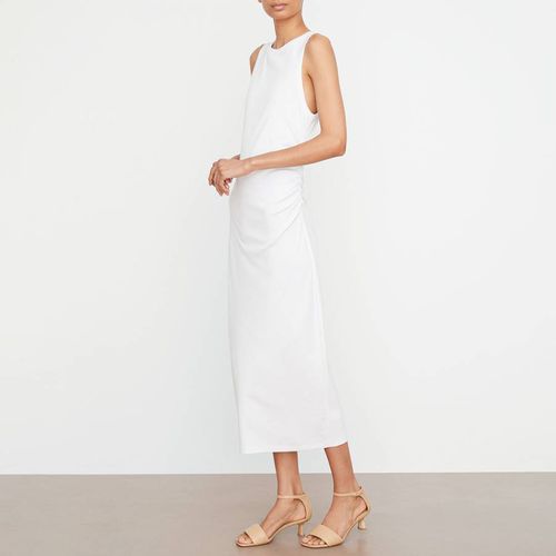 White Cotton Blend Tank Dress - Vince - Modalova