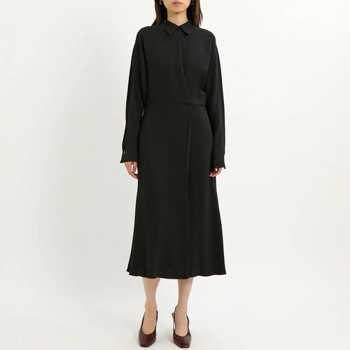 Black Wrap Front Dress - Victoria Beckham - Modalova