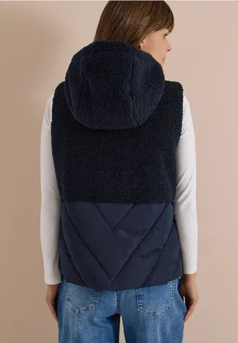 Teddy-Weste mit Steppteil und Zipper - cecil - Modalova