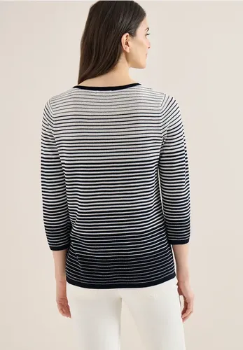 Pullover mit Rundhals und Streifen - cecil - Modalova