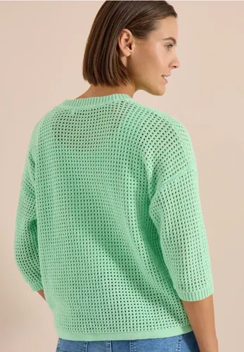 Kurzarm Pullover im Crochet-Look - cecil - Modalova