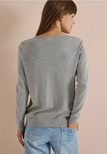 Basic Pullover mit Rundhals in Unifarbe - cecil - Modalova