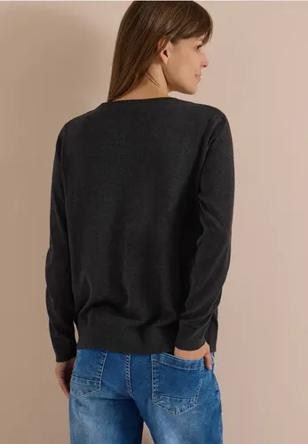 Basic Pullover mit Rundhals in Unifarbe - cecil - Modalova
