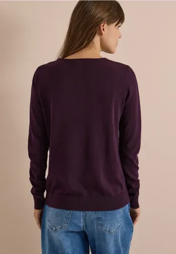 Basic Pullover mit Rundhals in Unifarbe - cecil - Modalova