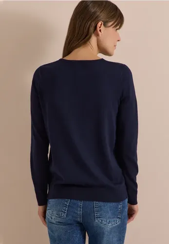Basic Pullover mit Rundhals in Unifarbe - cecil - Modalova