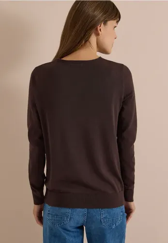 Basic Pullover mit Rundhals in Unifarbe - cecil - Modalova