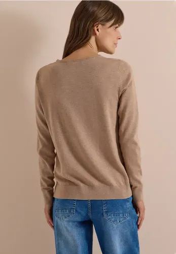 Basic Pullover mit Rundhals in Unifarbe - cecil - Modalova