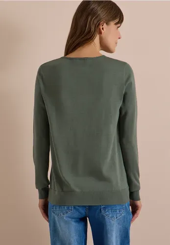 Basic Pullover mit Rundhals in Unifarbe - cecil - Modalova