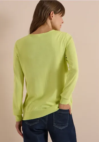 Basic Pullover mit Rundhals in Unifarbe - cecil - Modalova