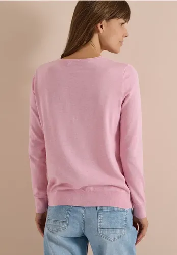 Basic Pullover mit Rundhals in Unifarbe - cecil - Modalova