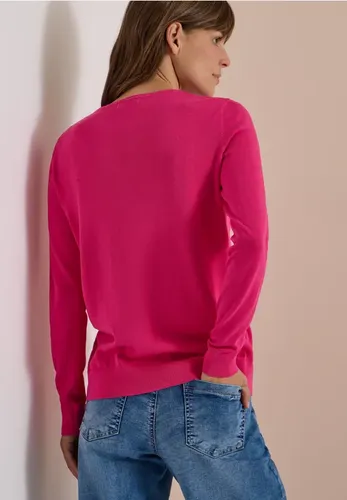 Basic Pullover mit Rundhals in Unifarbe - cecil - Modalova