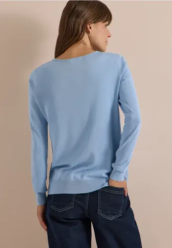 Basic Pullover mit Rundhals in Unifarbe - cecil - Modalova