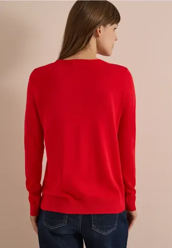 Basic Pullover mit Rundhals in Unifarbe - cecil - Modalova