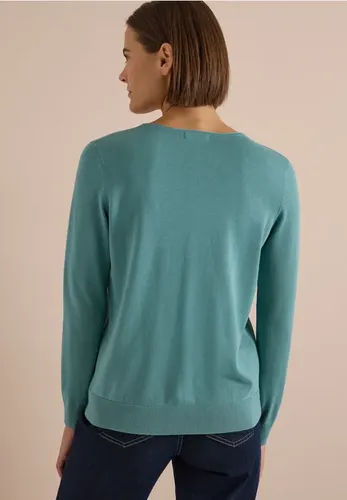 Basic Pullover mit Rundhals in Unifarbe - cecil - Modalova