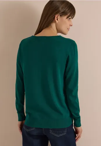 Basic Pullover mit Rundhals in Unifarbe - cecil - Modalova