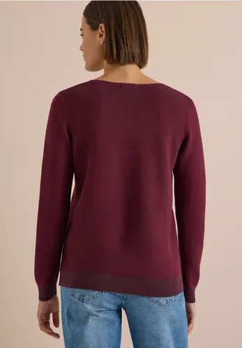 Pullover im Two-Tone-Look mit V-Neck - cecil - Modalova