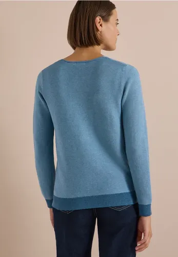 Pullover im Two-Tone-Look mit V-Neck - cecil - Modalova