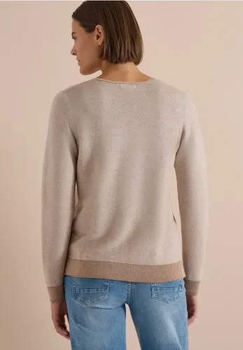 Pullover im Two-Tone-Look mit V-Neck - cecil - Modalova