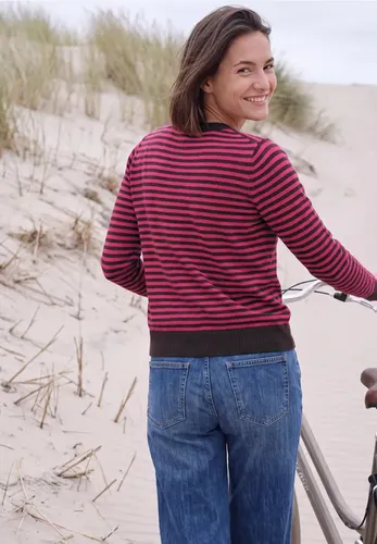 Pullover mit Rundhals und Streifen - cecil - Modalova