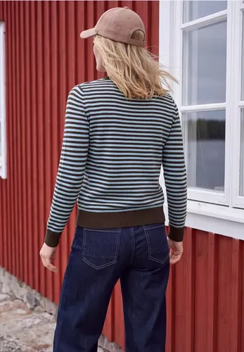 Pullover mit Rundhals und Streifen - cecil - Modalova
