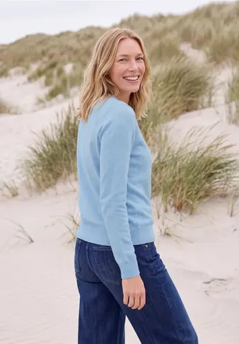 Pullover in Unifarbe mit Rundhals - cecil - Modalova