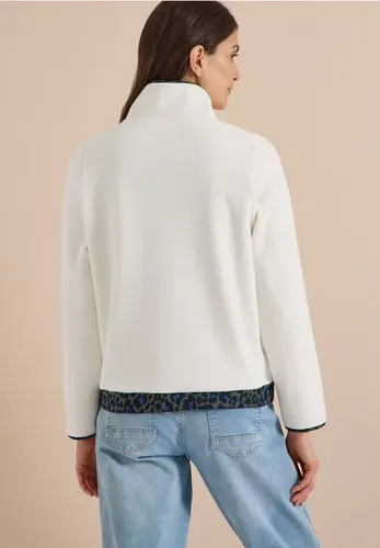 Fleece-Pullover mit Leo-Details - cecil - Modalova