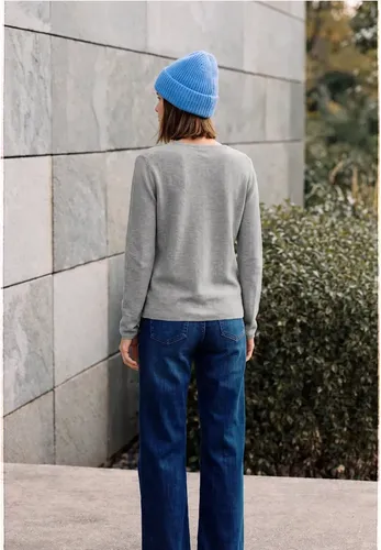 Langarm Pullover mit Rundhals und Struktur - cecil - Modalova