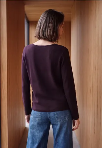 Langarm Pullover mit Rundhals und Struktur - cecil - Modalova