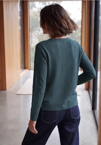 Langarm Pullover mit Rundhals und Struktur - cecil - Modalova