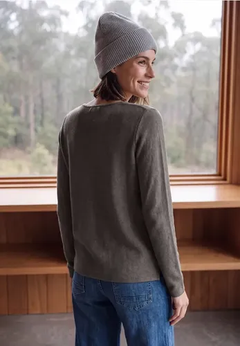 Langarm Pullover mit Rundhals und Struktur - cecil - Modalova