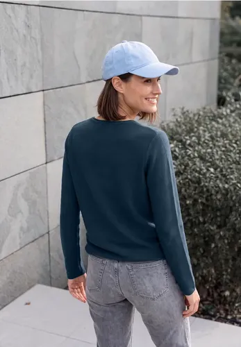 Langarm Pullover mit Rundhals und Struktur - cecil - Modalova