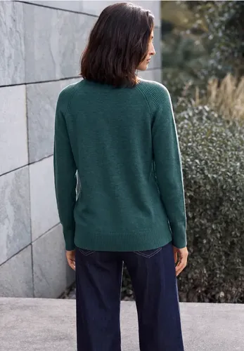 Pullover mit Rundhals und Strukturmix - cecil - Modalova