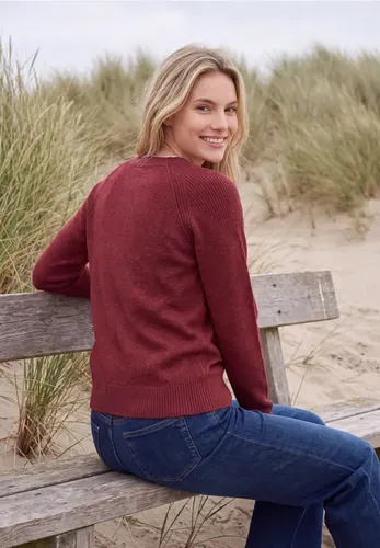 Pullover mit Rundhals und Strukturmix - cecil - Modalova