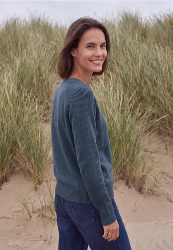 Pullover mit Rundhals und Strukturmix - cecil - Modalova