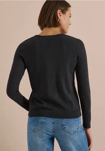 Basic Pullover mit V-Neck in Unifarbe - cecil - Modalova
