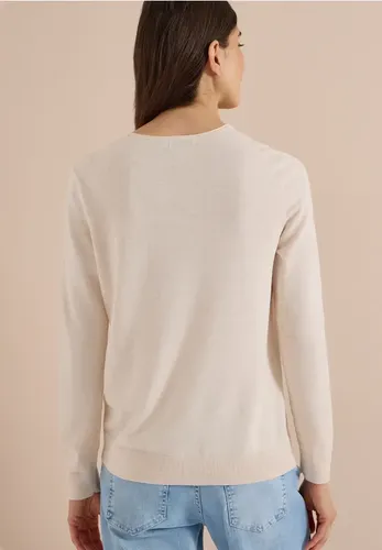 Basic Pullover mit V-Neck in Unifarbe - cecil - Modalova