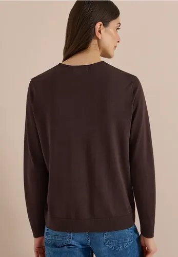 Basic Pullover mit V-Neck in Unifarbe - cecil - Modalova