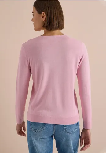 Basic Pullover mit V-Neck in Unifarbe - cecil - Modalova