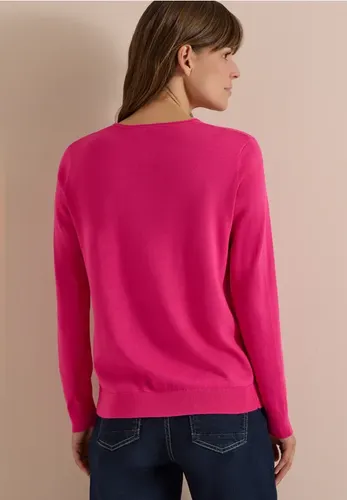 Basic Pullover mit V-Neck in Unifarbe - cecil - Modalova