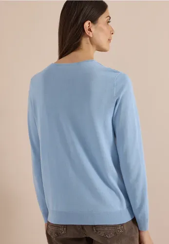 Basic Pullover mit V-Neck in Unifarbe - cecil - Modalova