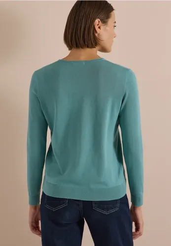 Basic Pullover mit V-Neck in Unifarbe - cecil - Modalova