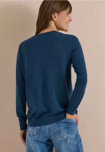 Basic Pullover mit V-Neck in Unifarbe - cecil - Modalova