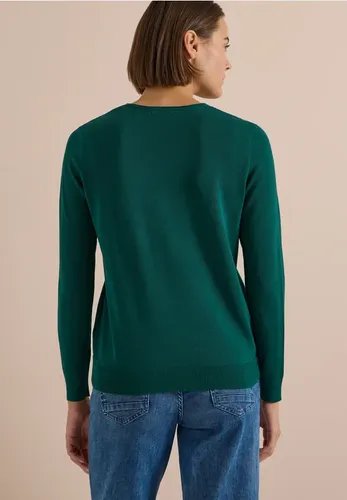 Basic Pullover mit V-Neck in Unifarbe - cecil - Modalova