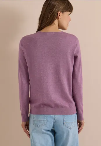 Basic Pullover mit V-Neck in Unifarbe - cecil - Modalova