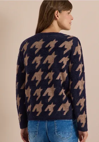 Langarm Pullover mit Houndstoothmuster - cecil - Modalova