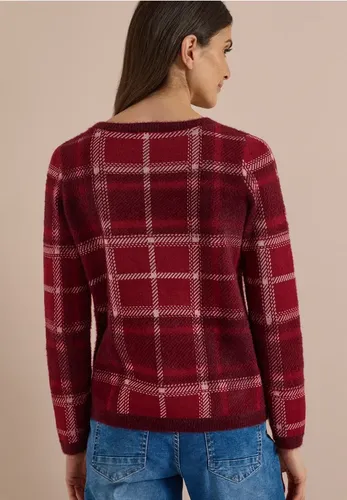 Langarm Pullover mit Karomuster - cecil - Modalova