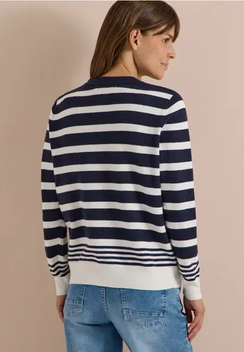 Pullover mit Rundhals und Streifen - cecil - Modalova