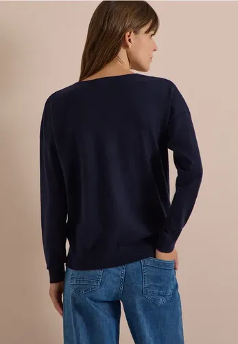 Langarm Pullover mit Rounded V-Neck - cecil - Modalova